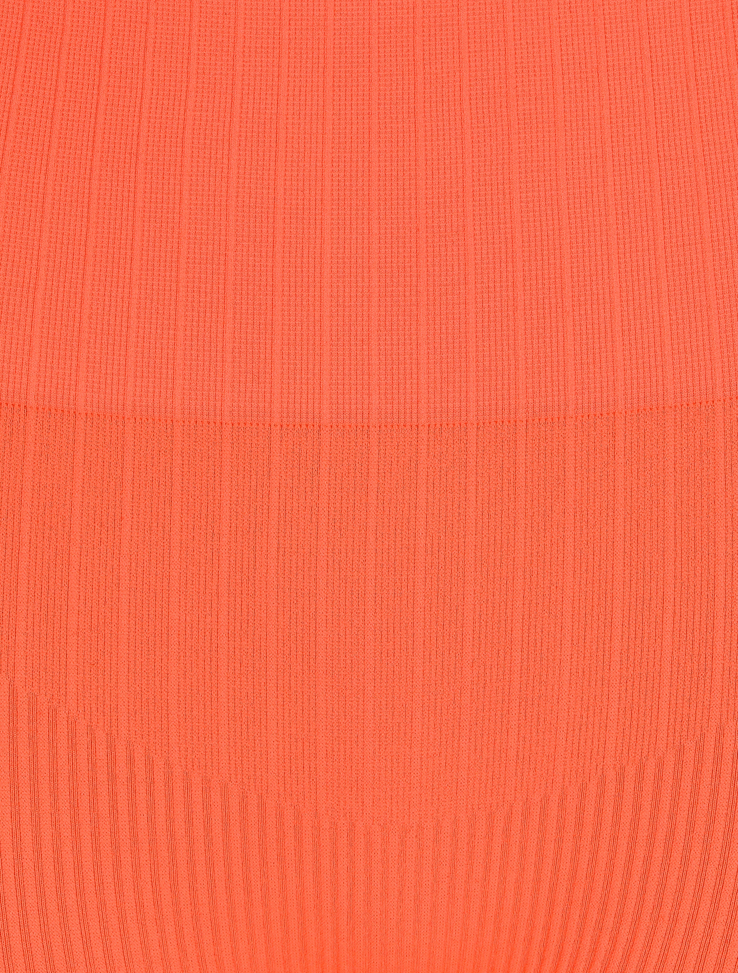 Cycliste côtelé à taille haute - Corail fluo - 3