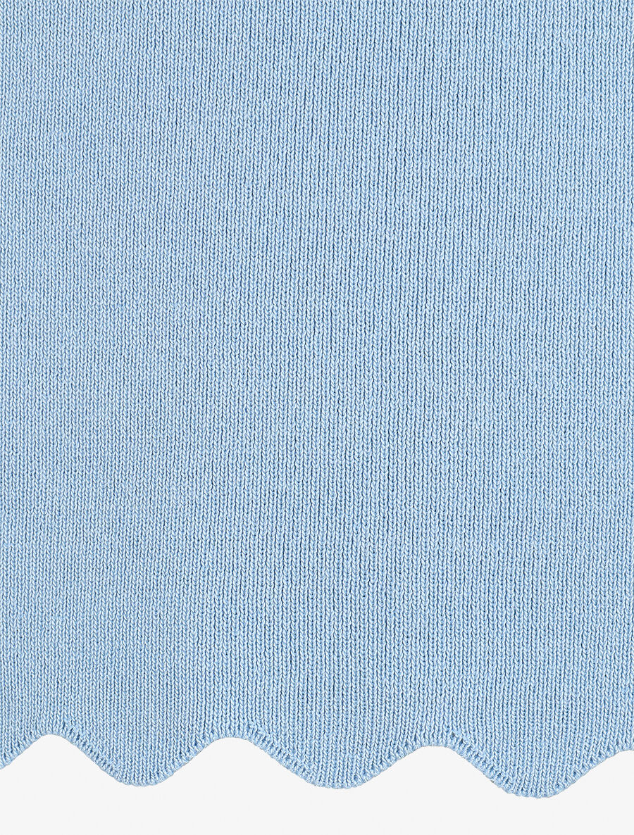 Top en maille sans manches - Bleu ciel - 3