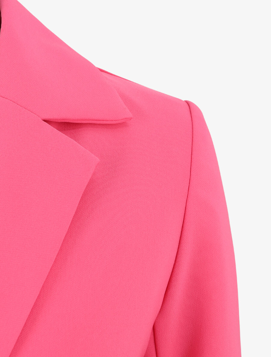 Veste courte unie - Fushia - 3