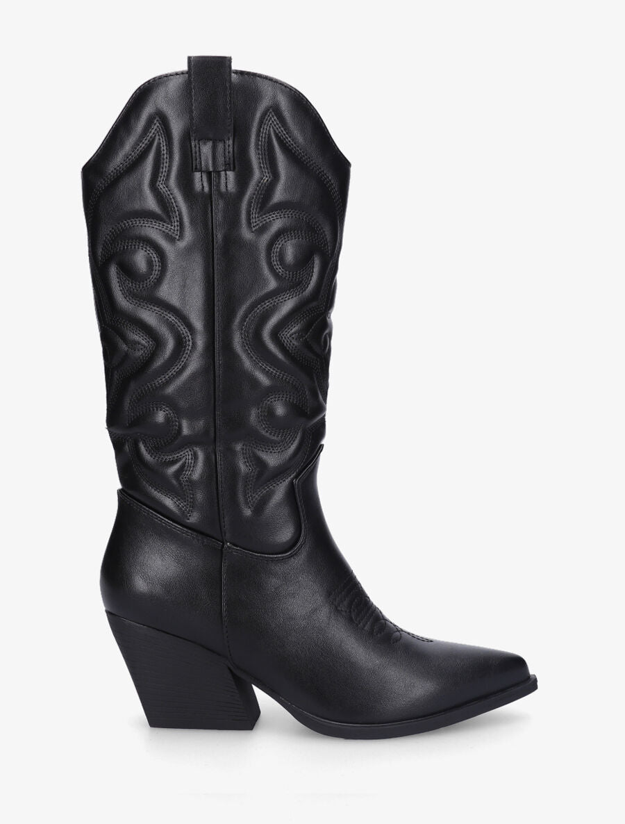 Bottes style santiags - Noir - 5