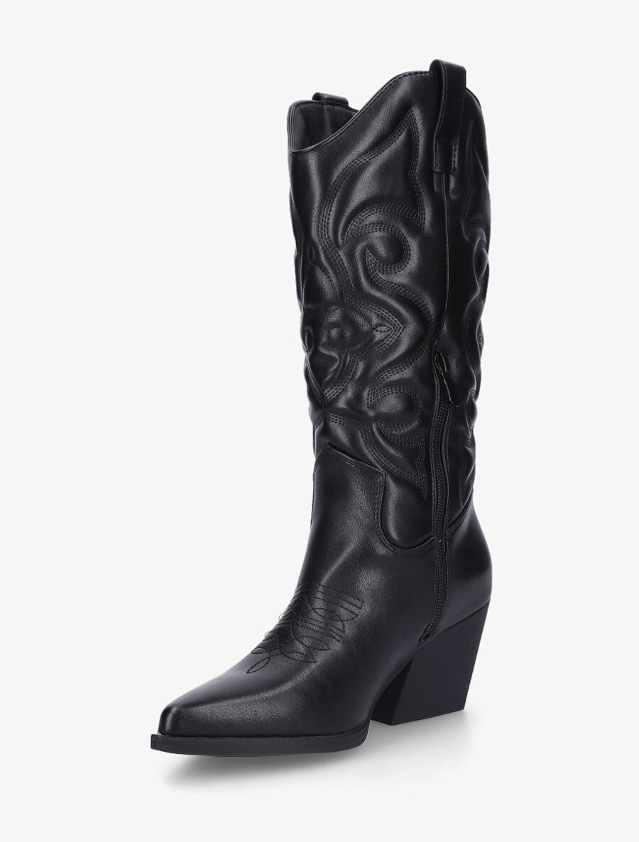 Bottes style santiags - Noir - 3