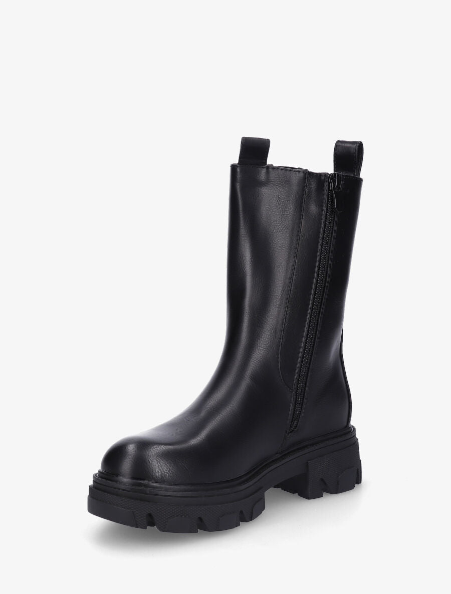 Bottines montantes élastiquées - Noir - 3