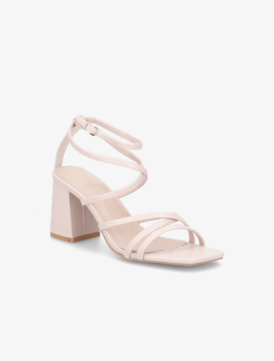 Sandales à brides et ganses fines - Beige - 2