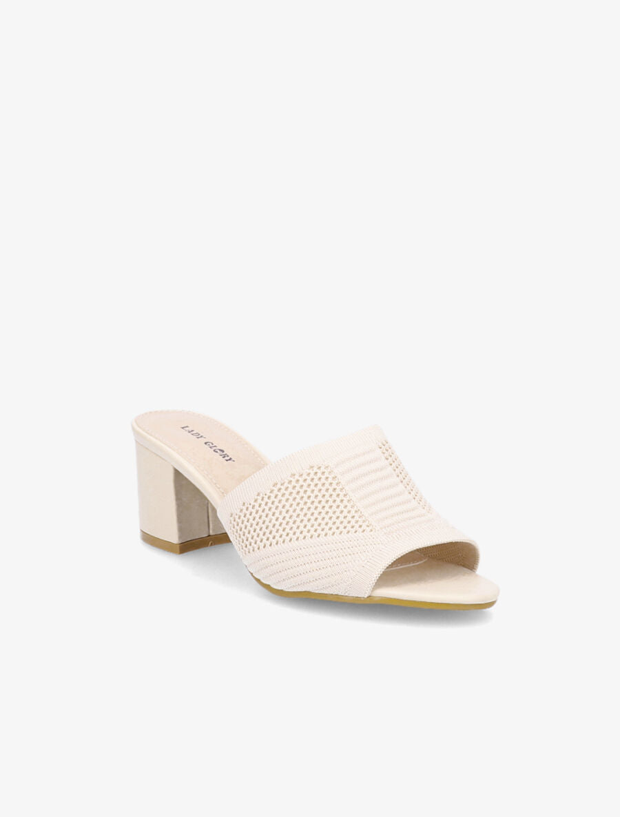 Mules en mesh - Beige - 2