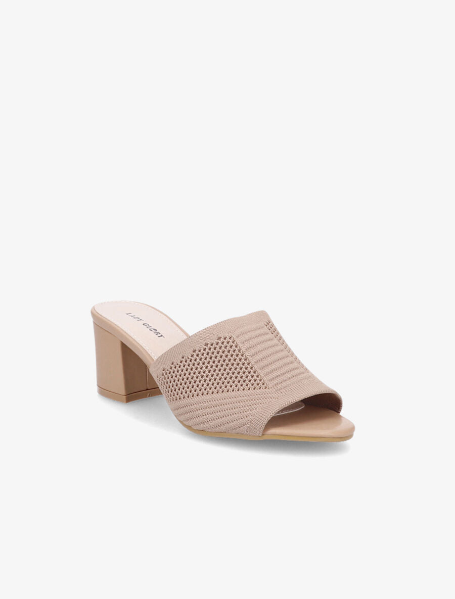 Mules en mesh - Taupe - 2