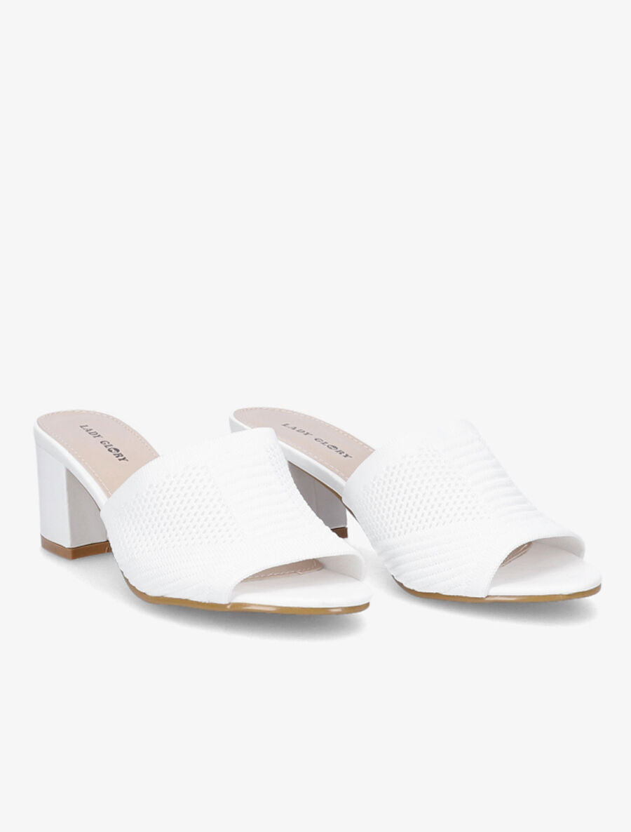 Mules en mesh - Blanc - 4
