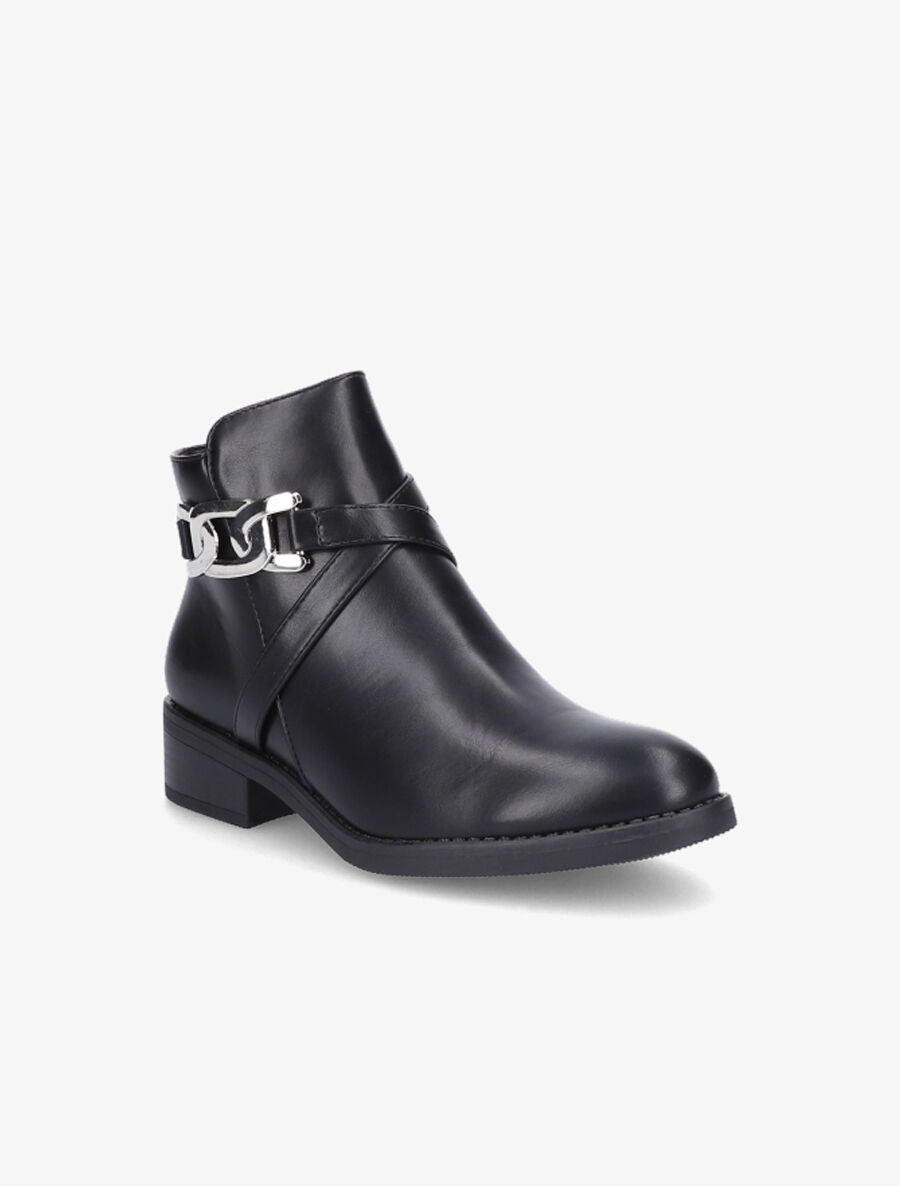 Bottines à boucle maillon - Noir - 2