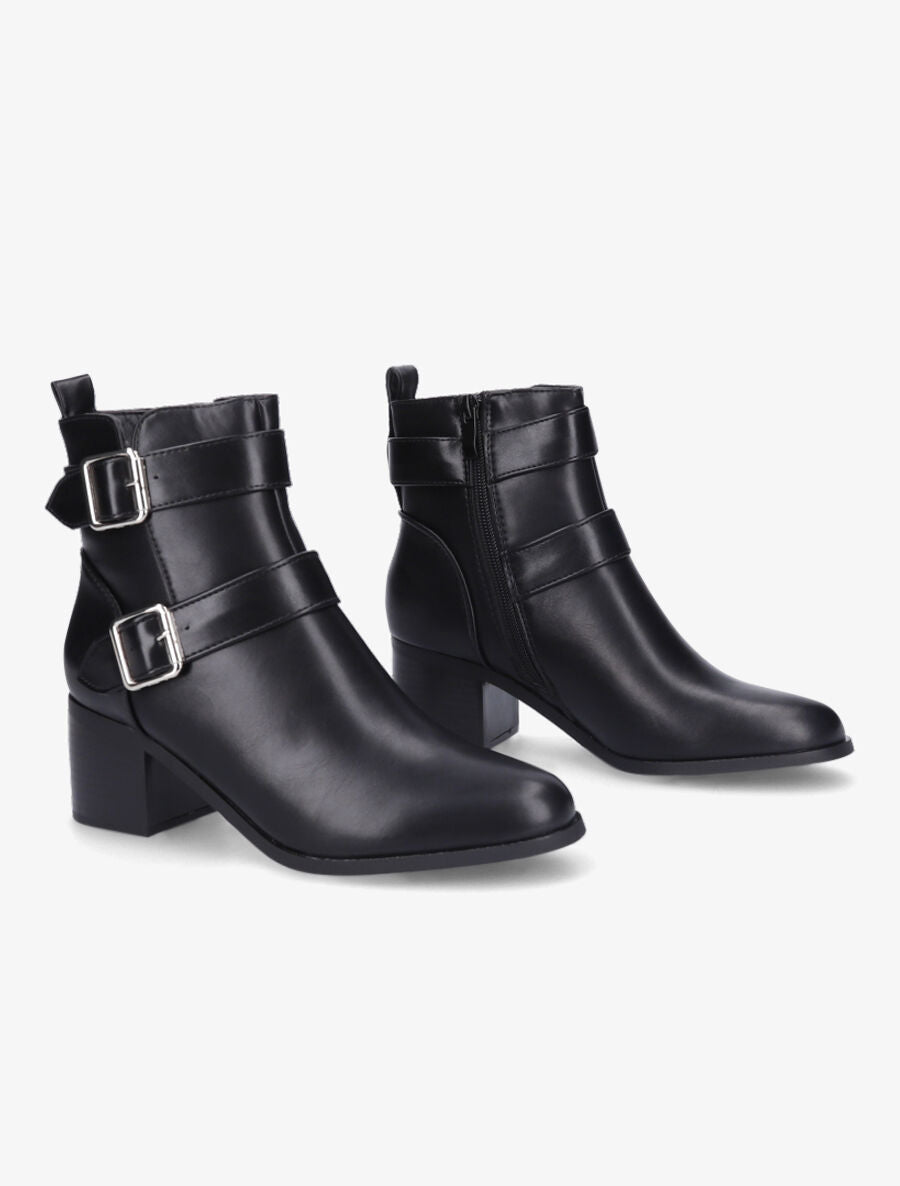 Bottines à boucles - Noir - 4
