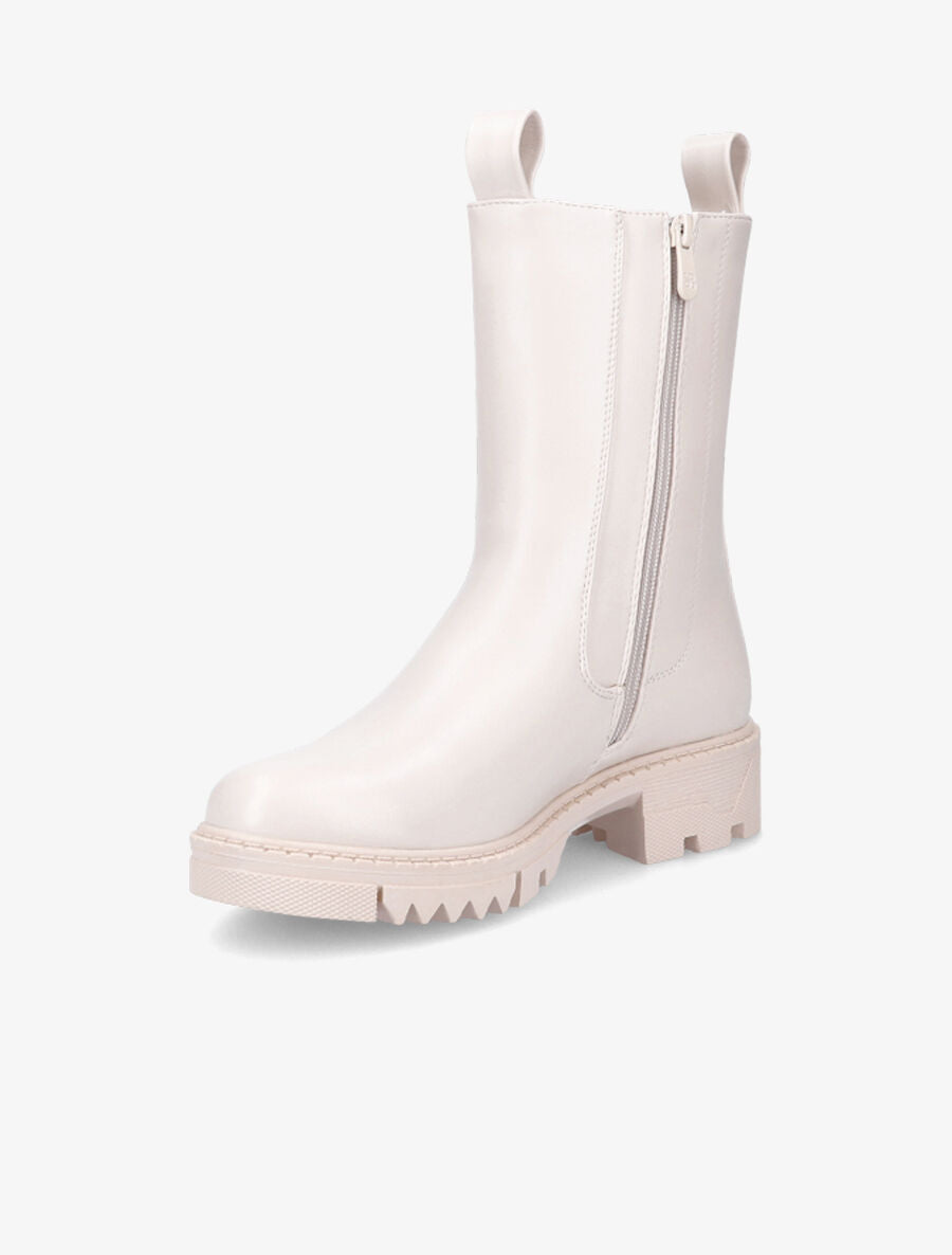 Boots montantes élastiquées - Beige - 3