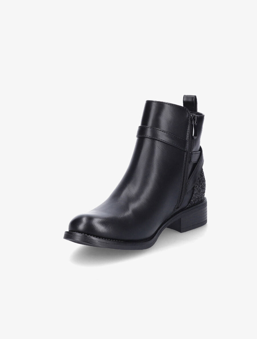 Bottines à contrefort pailleté - Noir - 3