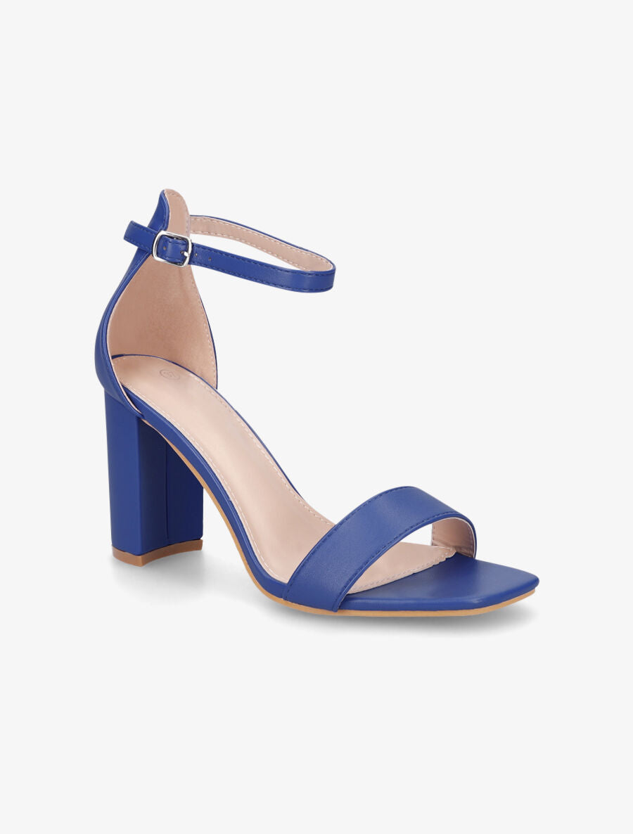 Sandales minimalistes à talon - Bleu électrique - 2