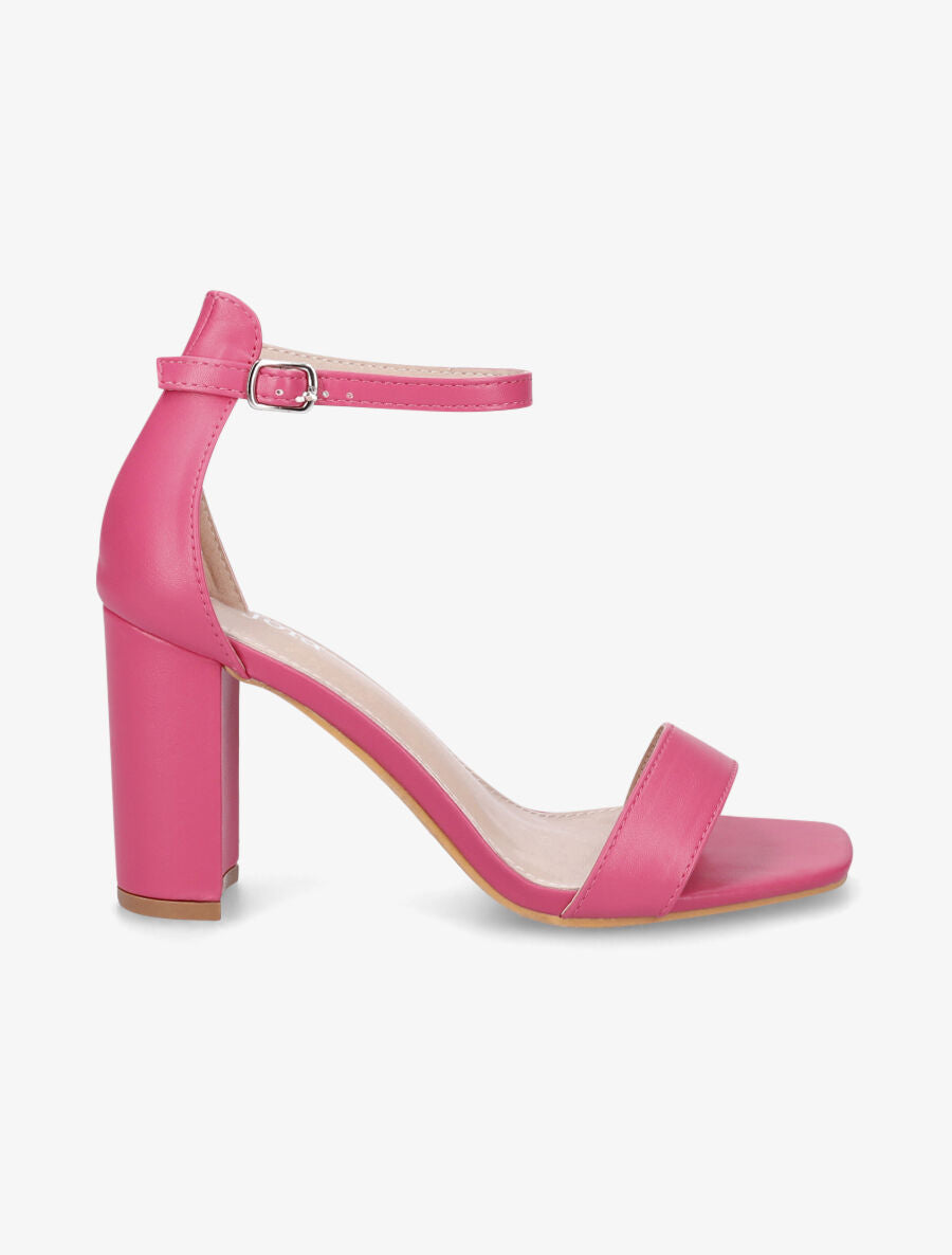 Sandales minimalistes à talon - Fuschia - 5