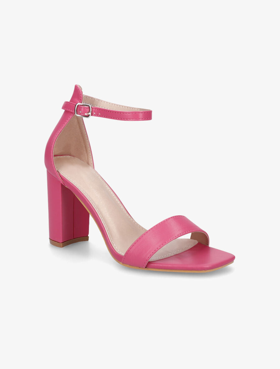 Sandales minimalistes à talon - Fuschia - 2