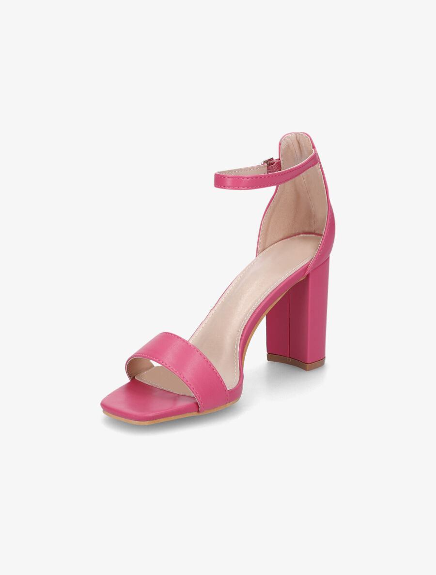 Sandales minimalistes à talon - Fuschia - 3