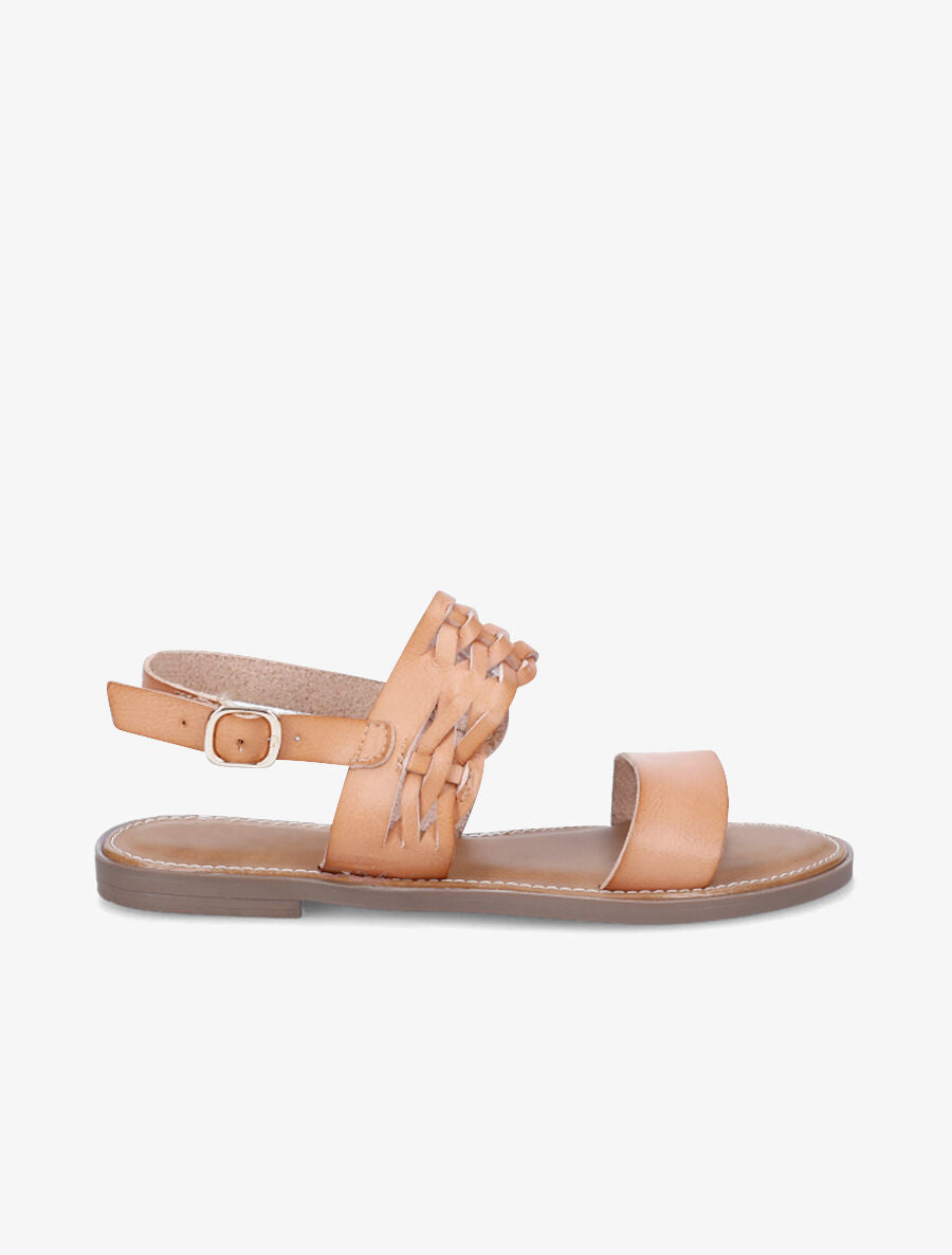 Nu-pieds classiques en simili - Marron clair - 1