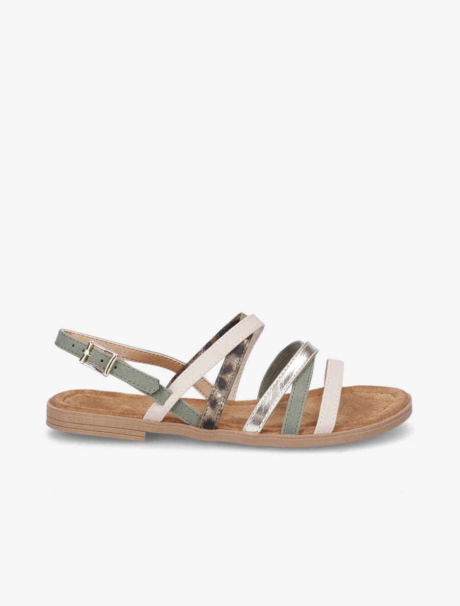 Nu-pieds fantaisies multibrides - Kaki - 6