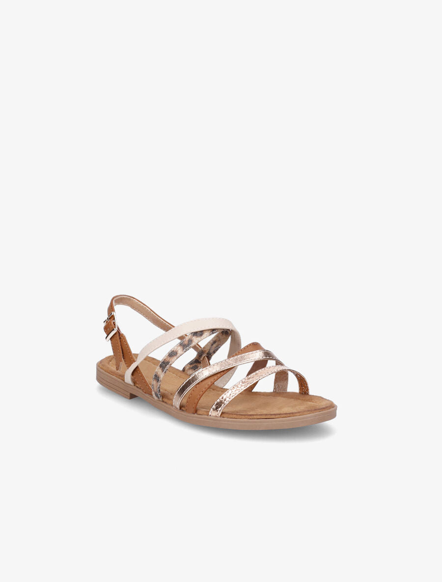 Nu-pieds fantaisies multibrides - Camel - 2