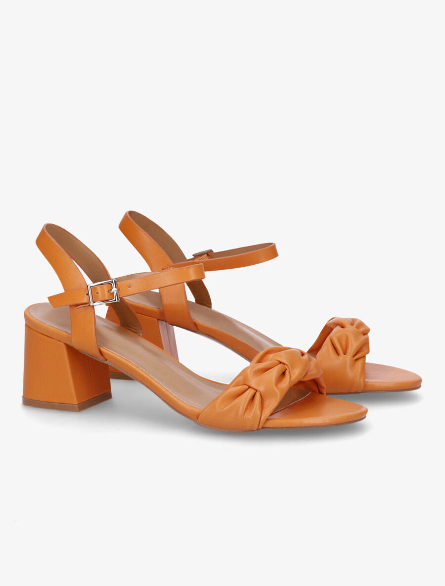 Sandales mi-hautes à bride fantaisie - Orange - 4