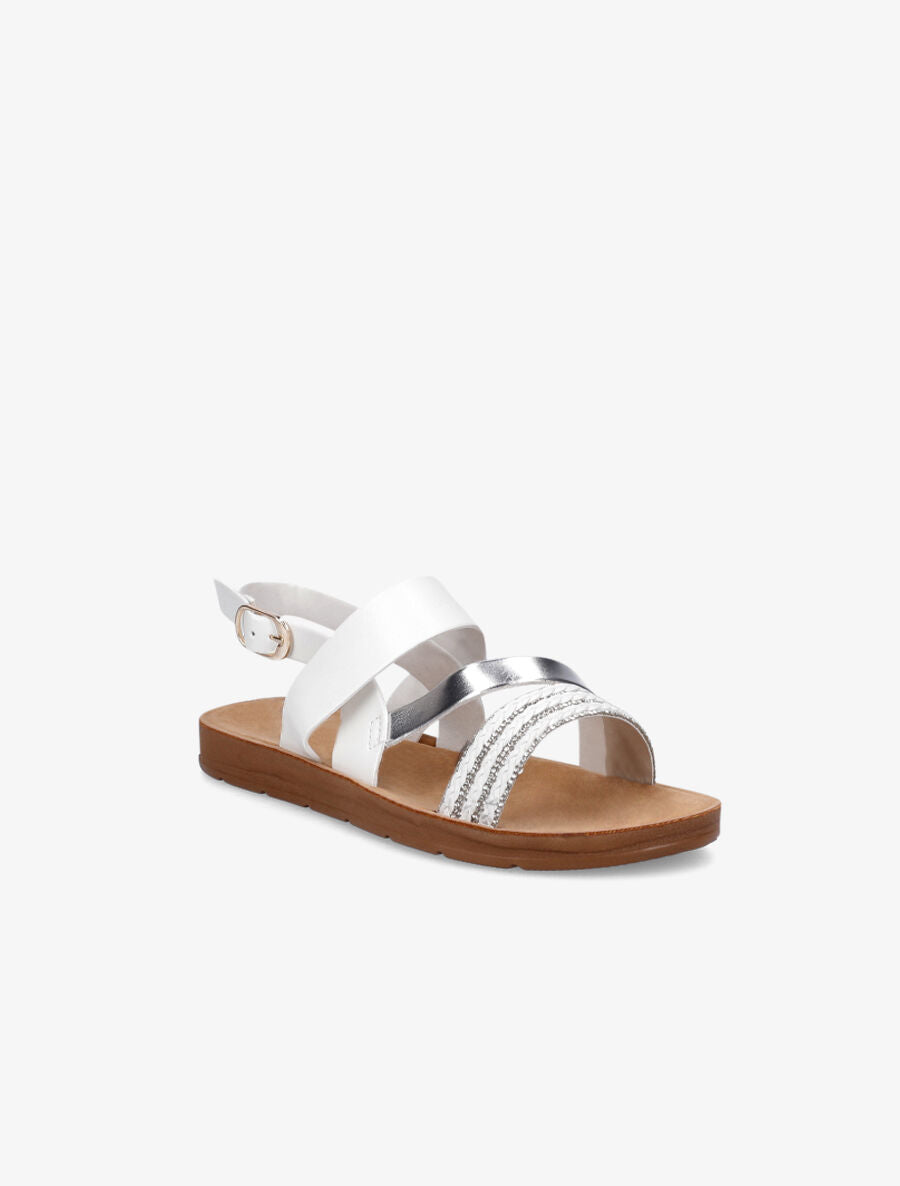 Nu-pieds à strass - Blanc - 2
