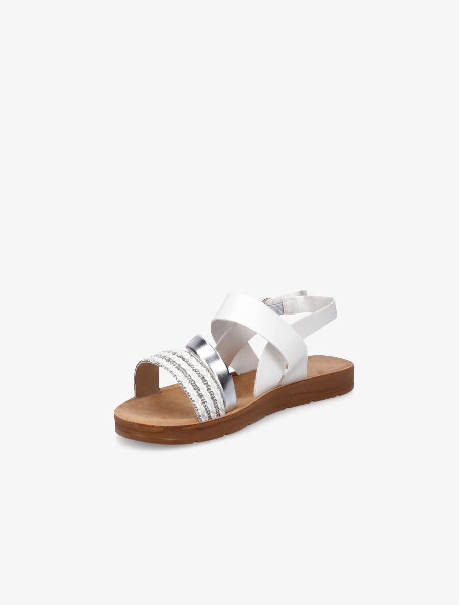Nu-pieds à strass - Blanc - 3