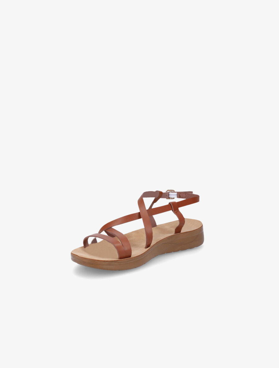 Nu-pieds basiques - Camel - 3