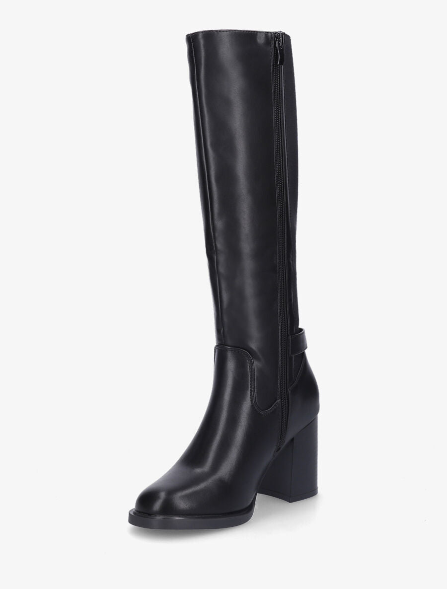 Bottes à talon élastiquée - Noir - 3