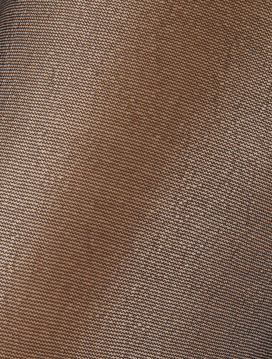 Collants en voile imprimé noeuds - Noir - 3