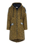 Manteau laine bouclette à sequins - moutarde - 1