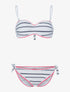 Bikini imprimé éthnique - blanc/marine - 1