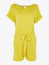 Combishort ceinturé fluide - jaune - 1