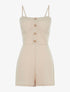 Combishort légère à bustier coqué - beige - 1
