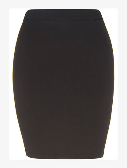 Jupe color block stretch - noir/jaune - 1