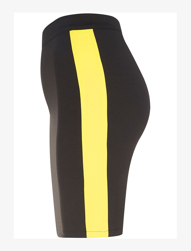 Jupe color block stretch - noir/jaune - 3