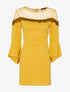 Robe courte volantée - safran - 3