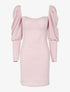 Robe moulante à manches gigot - rose - 3