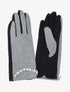 Gants imprimés à bracelet perlé - noir - 2