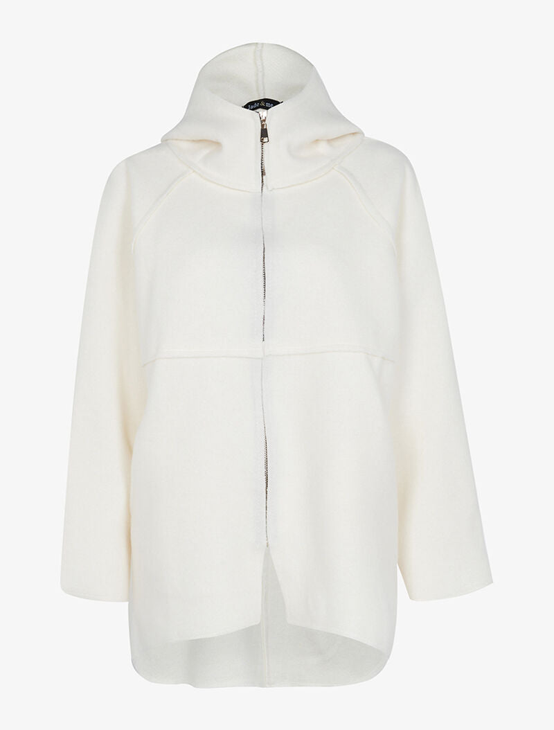 Veste en feutre style sweat - beige clair - 1