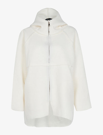 Veste en feutre style sweat - beige clair - 1