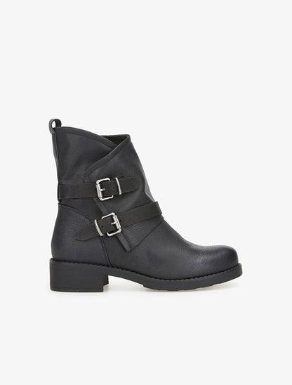 Bottines à sangles - noir - 2