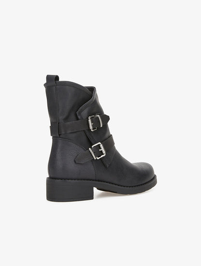 Bottines à sangles - noir - 5