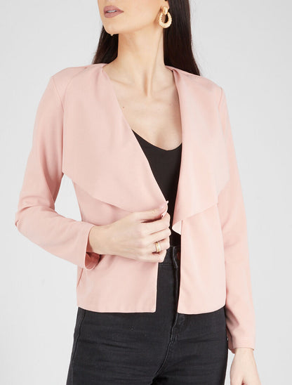 Veste à pans asymétriques - rose - 6