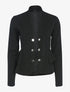 Veste à côtés volantés - noir - 1