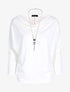 Top encolure coupe bateau ajustable - blanc - 3