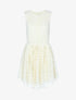 Robe à broderies graphiques - beige - 3