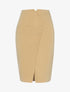 Jupe crayon à boutons décoratifs - beige - 1