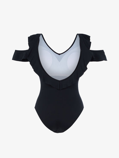 Monokini à volants - noir - 2