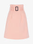 Jupe unie coupe trapèze taille haute - rose - 3