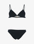 Bikini basique triangle - noir - 1