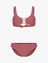 Bikini uni basique - vieux rose - 1