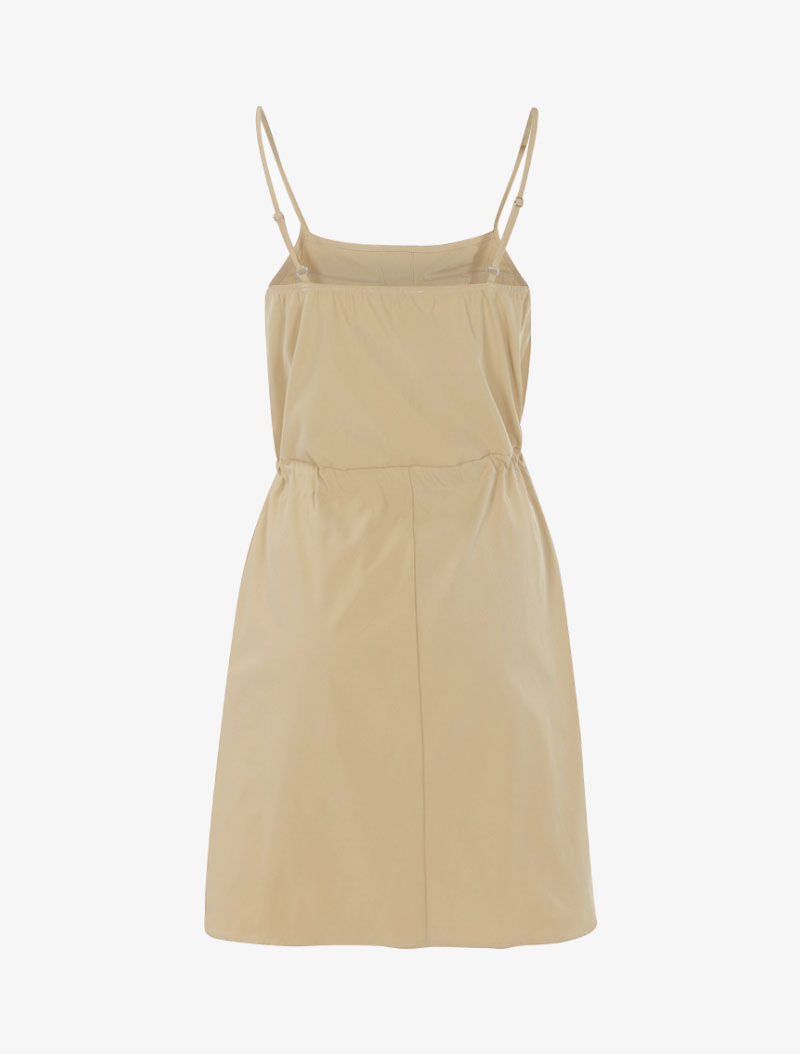 Robe à poitrine ornée de poches - beige - 2